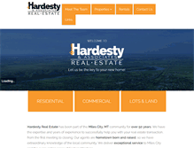 Tablet Screenshot of hardestyrealestate.com